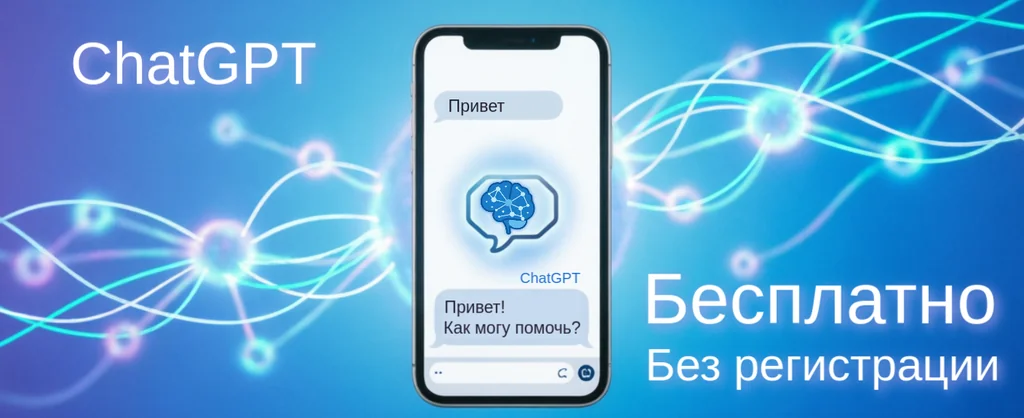 Бесплатный ChatGPT онлайн без регистрации: демо-чат на базе GPT‑4 от OpenAI.